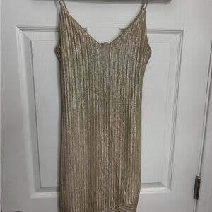 Elegant Gold Women's Dress